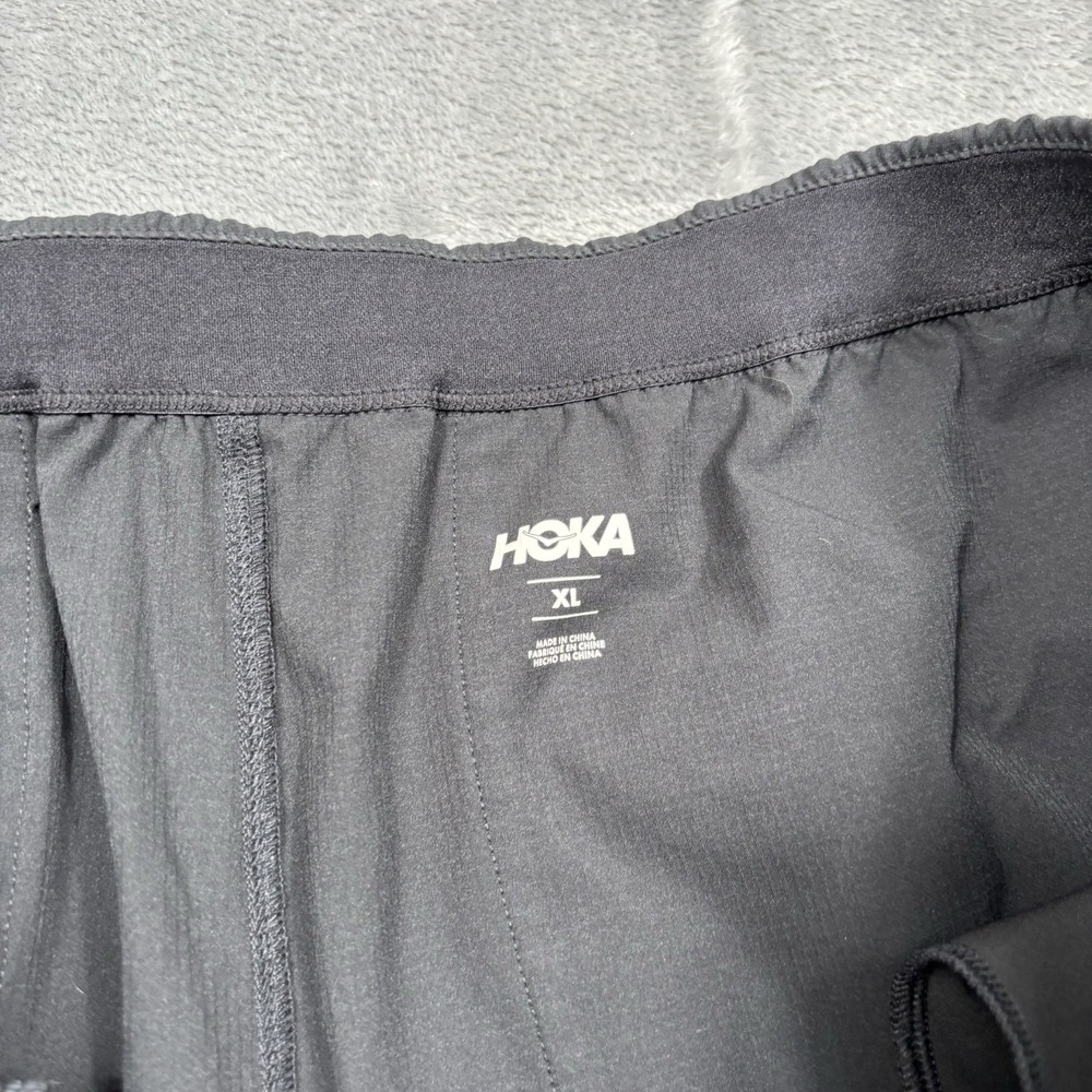 Hoka One One Woodland Hike Pant Men's Size XL Black Ripstop Pants Web Belt - Picture 2 of 9